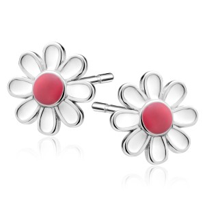Cercei argint floare DiAmanti Z2076ER_WP-DIA (Argint 925‰ 1 g.)
